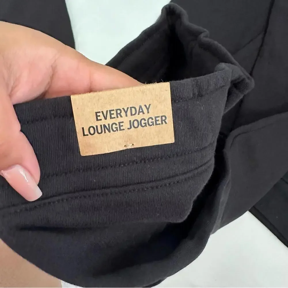 Victoria's Secret PINK Black Hoodie & Joggers with Iridescent Rainbow Logo